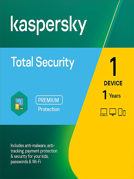 Kaspersky Total Security 1 Device 1 Year - جهاز واحد مدة سنة