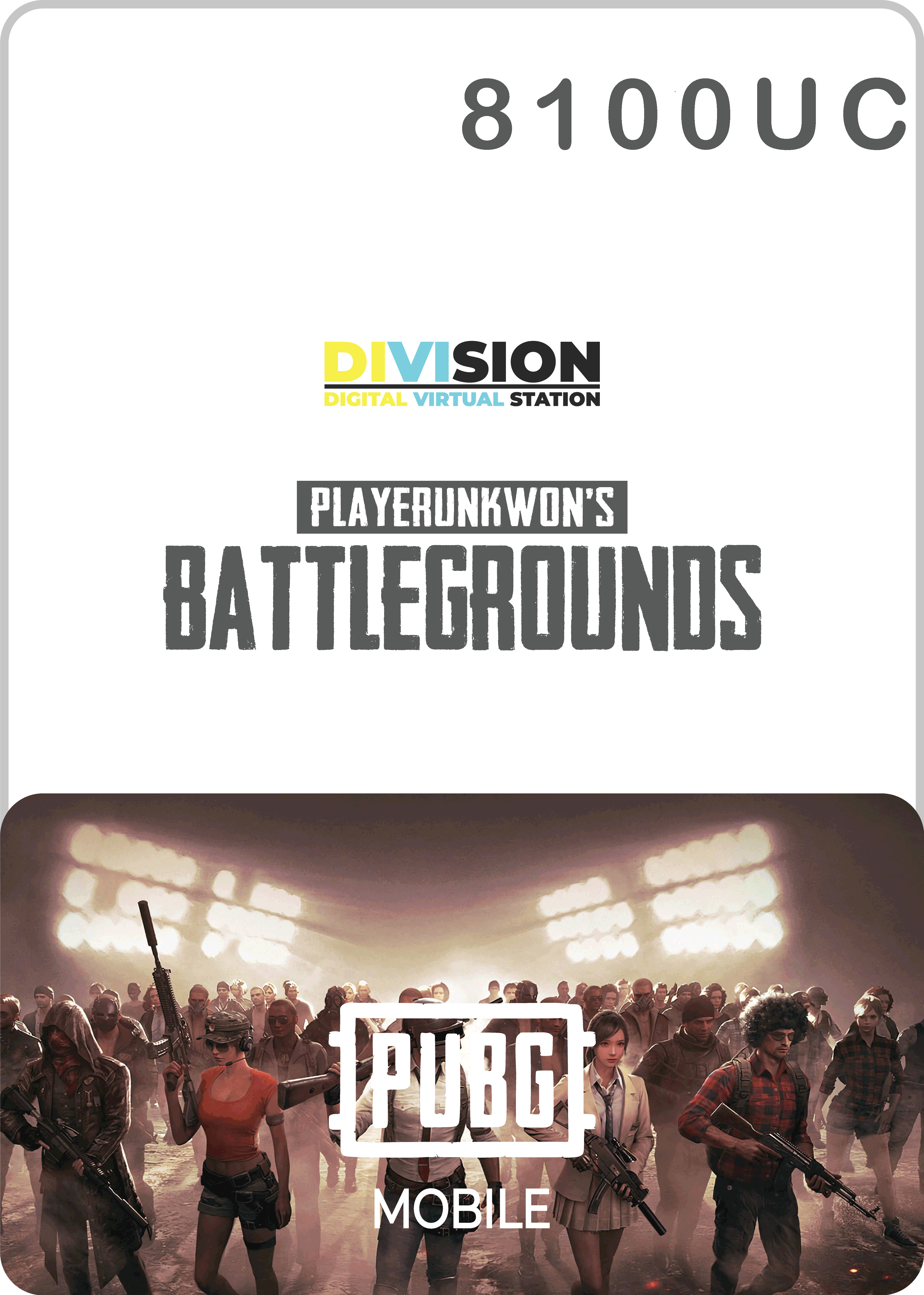8100 UC PUBG Mobile