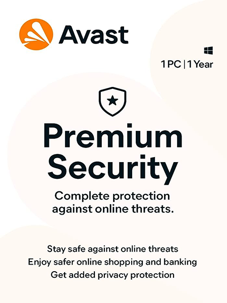 Avast Premium Security for 1 year  -  جهاز واحد مدة سنة